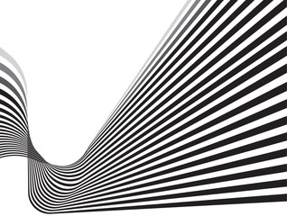 optical effect mobius wave stripe design movement