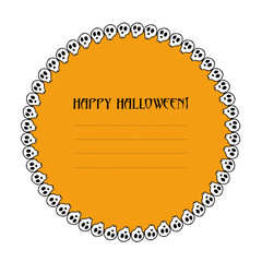 Halloween card template
