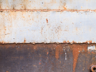 Abstract rust on the metal surface.
