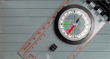 Compass, Camping, Isolated.