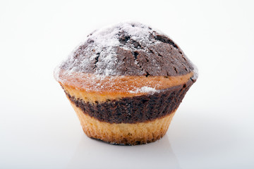Ony tasty freshly baked muffin, isolated