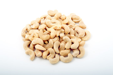 Heap of cashew, isolated
