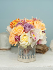 beautiful flowers in the vase