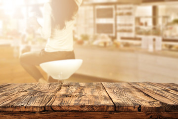 wooden desk 