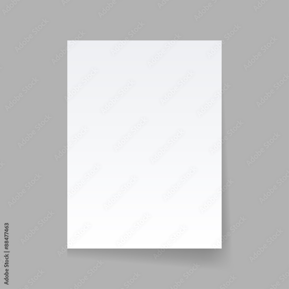 Canvas Prints piece of paper on a gray background