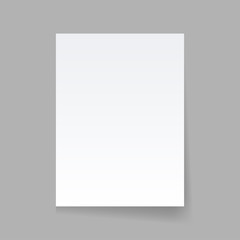 Piece of paper on a gray background