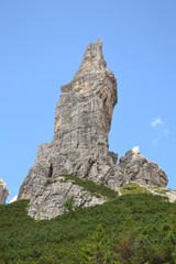 Fototapeta na wymiar Campanile di val Montanaia (Parco delle Dolomiti Friulane)