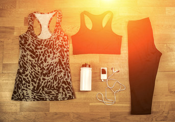 Beautiful sport set for running.