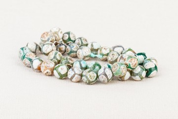 Beads jewelry - Stock Image macro.