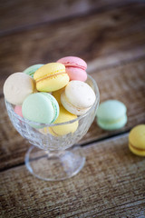 French macarons, mix colors