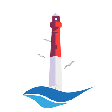 Stylish logo lighthouse
