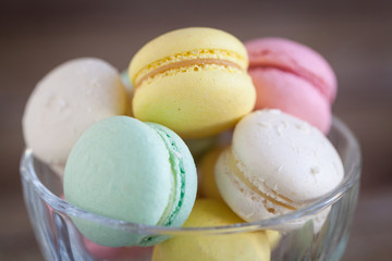 French macarons, mix colors
