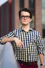 Fototapeta premium Urban portrait of a young man