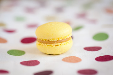 Yellow lemon macaron