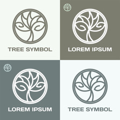 Circle tree logo design