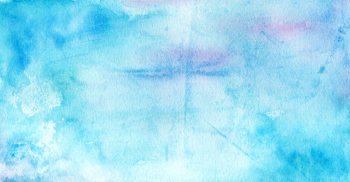Abstract blue watercolour background