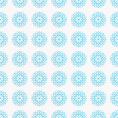 Seamless pattern with snowflakes