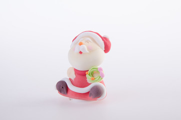 Santa Claus figurine on background