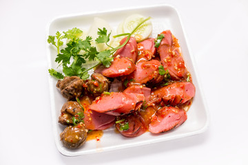 Fried meatballs Made from pork. Thai's snack