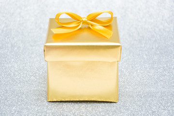 Golden gift box