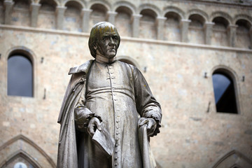 Obraz premium Piazza Salimbeni in Siena, Tuscany.