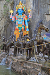 statue of Krishna nearly Batu caves