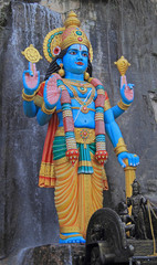 statue of Krishna nearly Batu caves