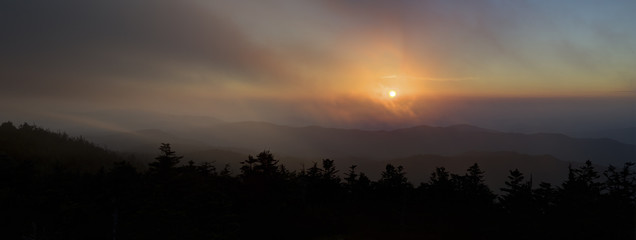 Sunset Through the Clouds, Great Smoky Mountains