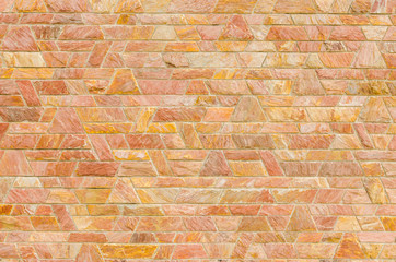 pattern of red slate stone wall surface