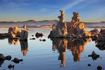 The sunset at Mono Lake - Powered by Adobe