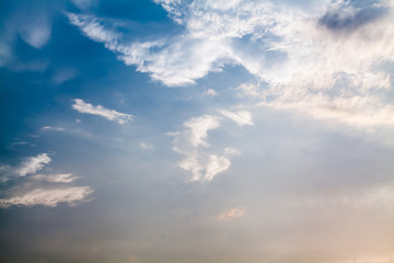 Fototapeta premium colorful dramatic sky with cloud at sunset