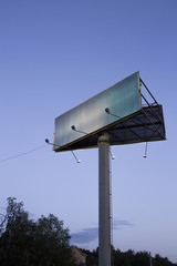 billboard on the white background