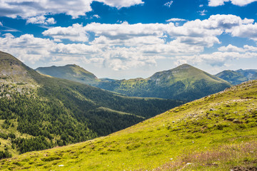 Valley and mountains