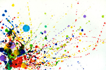 Splashes of watercolor