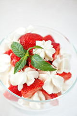 strawberry with cream