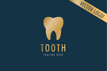 Tooth Icon vector logo template. Health, medical or doctor and