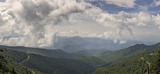 Panoramic View from Waterrock Knob, Blue Ridge Parkway