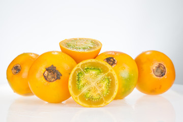 Lulo sabrosa fruta tropical