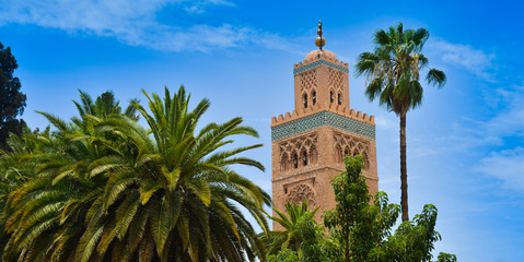 Naklejka premium Mosque of Koutoubia in Marrakech, Morocco