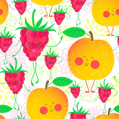 Cartoon fruit pattern