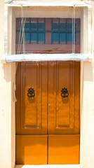 orange front door