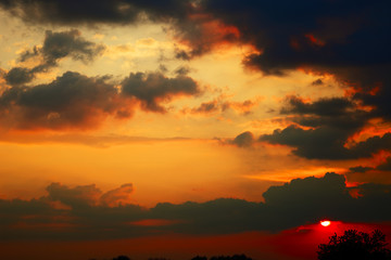 Evening clouds