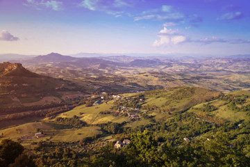 Vue d'Enna,Sicile