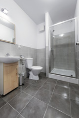 Small and compact interior bathroom design