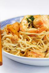 nouilles aux crevettes et saumon 04082015