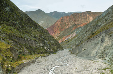 Multicolored mountains near Iruya, Argentina