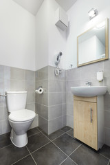 Naklejka na ściany i meble Small and compact interior bathroom design