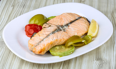 Baked salmon