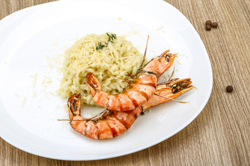 Risotto with prawn