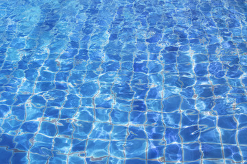  blue water in the pool. Water background